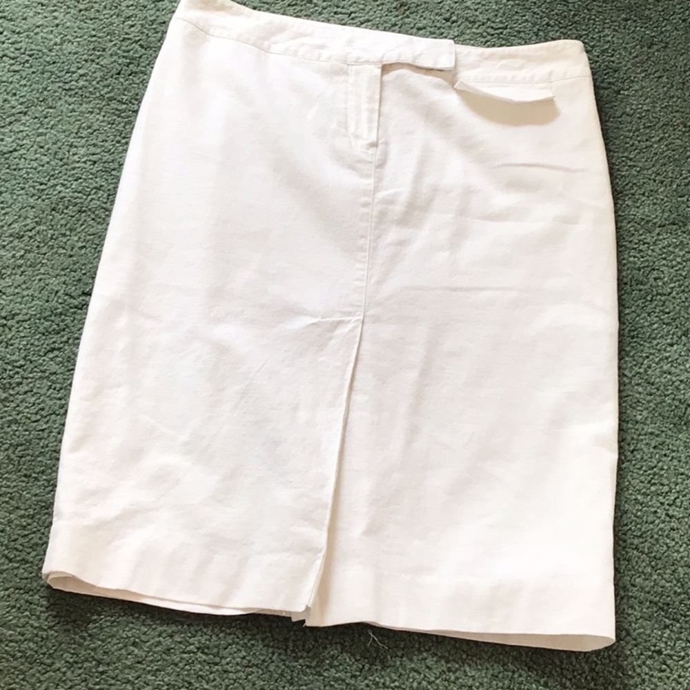 Tahari Classic Cream Pencil Skirt